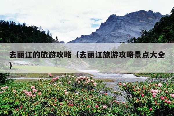 去丽江的旅游攻略（去丽江旅游攻略景点大全）